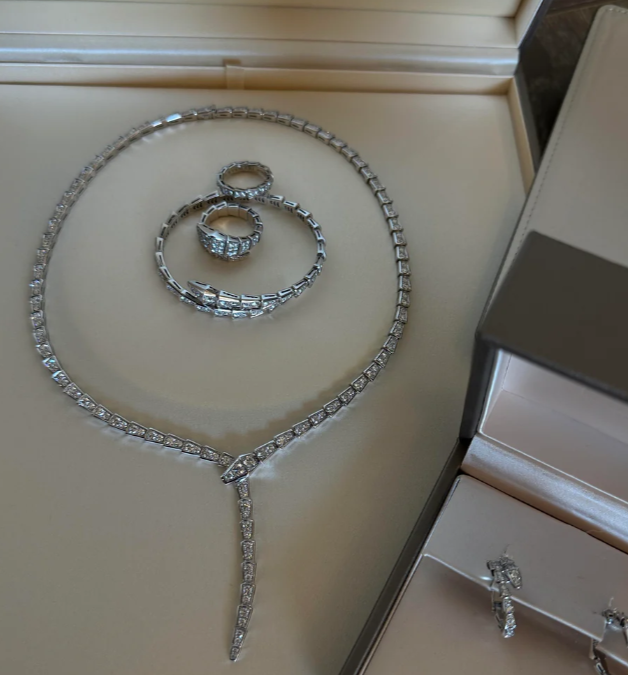 [⭐Spark]NEW！SERPENT DIAMOND NECKLACE