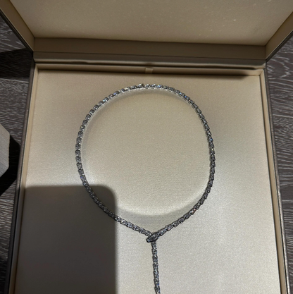 [⭐Spark]NEW！SERPENT DIAMOND NECKLACE