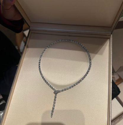 [⭐Spark]NEW！SERPENT DIAMOND NECKLACE