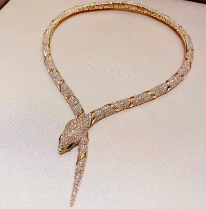 [⭐Spark]HAUTE COUTURE GOLD SERPENTI NECKLACE