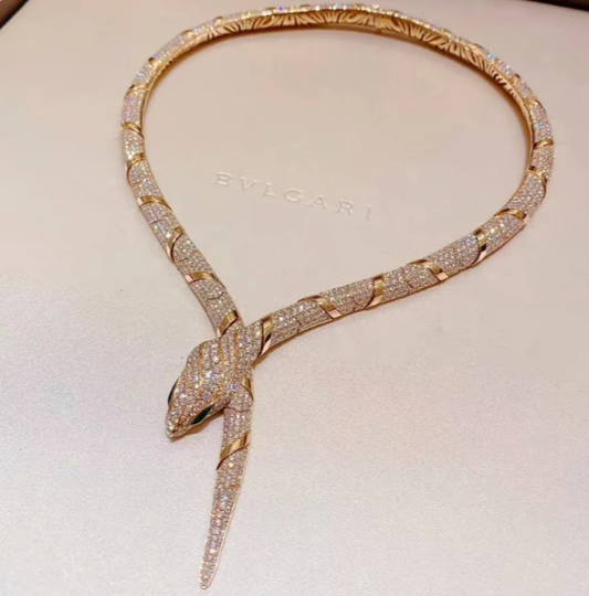 [⭐Spark]HAUTE COUTURE GOLD SERPENTI NECKLACE