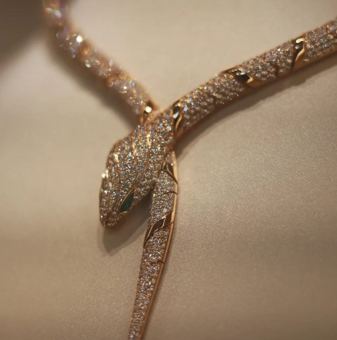 [⭐Spark]HAUTE COUTURE GOLD SERPENTI NECKLACE