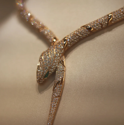 [⭐Spark]HAUTE COUTURE GOLD SERPENTI NECKLACE