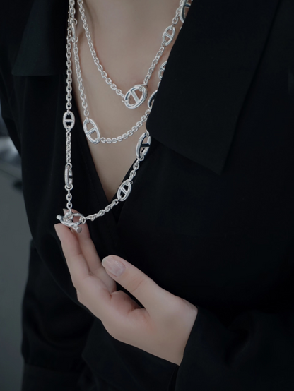 [⭐Spark]Classic Silver Sweater Chain