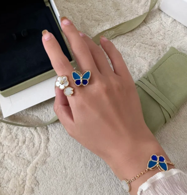 [⭐Spark]2026 NEW TWIN BUTTERFLY LUCKY RING