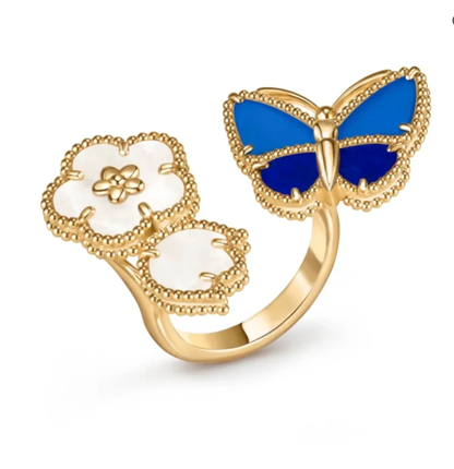 [⭐Spark]2026 NEW TWIN BUTTERFLY LUCKY RING