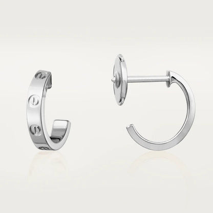 [⭐Spark]LOVE EARRINGS 2.65MM SILVER