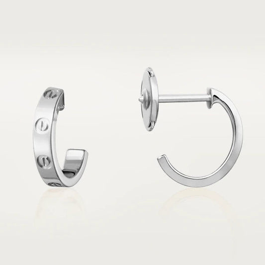 [⭐Spark]LOVE EARRINGS 2.65MM SILVER
