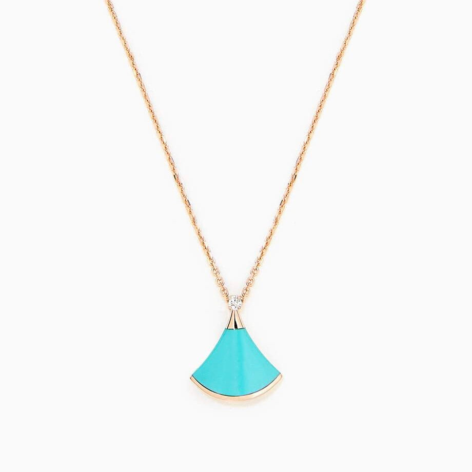 [⭐Spark]DREAM NECKLACE TURQUOISE PINK GOLD
