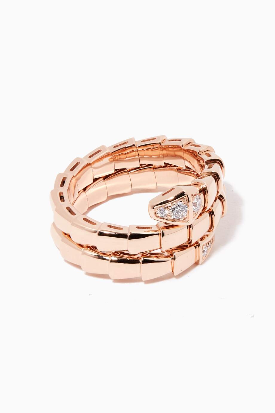 [⭐Spark]SERPENTS DOUBLE ROW DIAMOND RING
