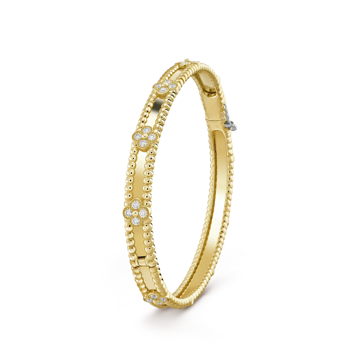 [⭐Spark]CLOVER BRACELET 4MM DIAMONDS