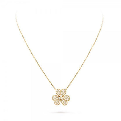 [⭐Spark]FLOWER DIAMOND NECKLACE