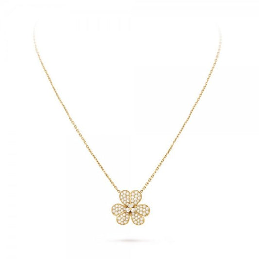 [⭐Spark]FLOWER DIAMOND NECKLACE