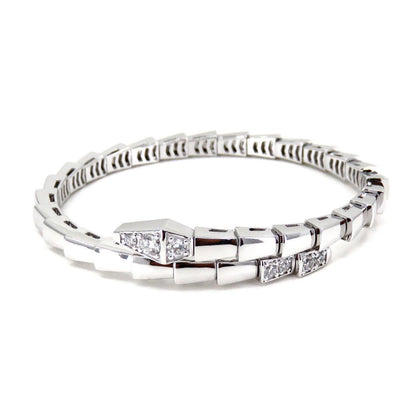 [⭐Spark]SERPENTI BRACELET DIAMONDS SILVER