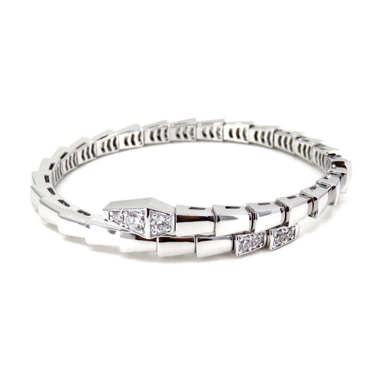 [⭐Spark]SERPENTI BRACELET DIAMONDS SILVER