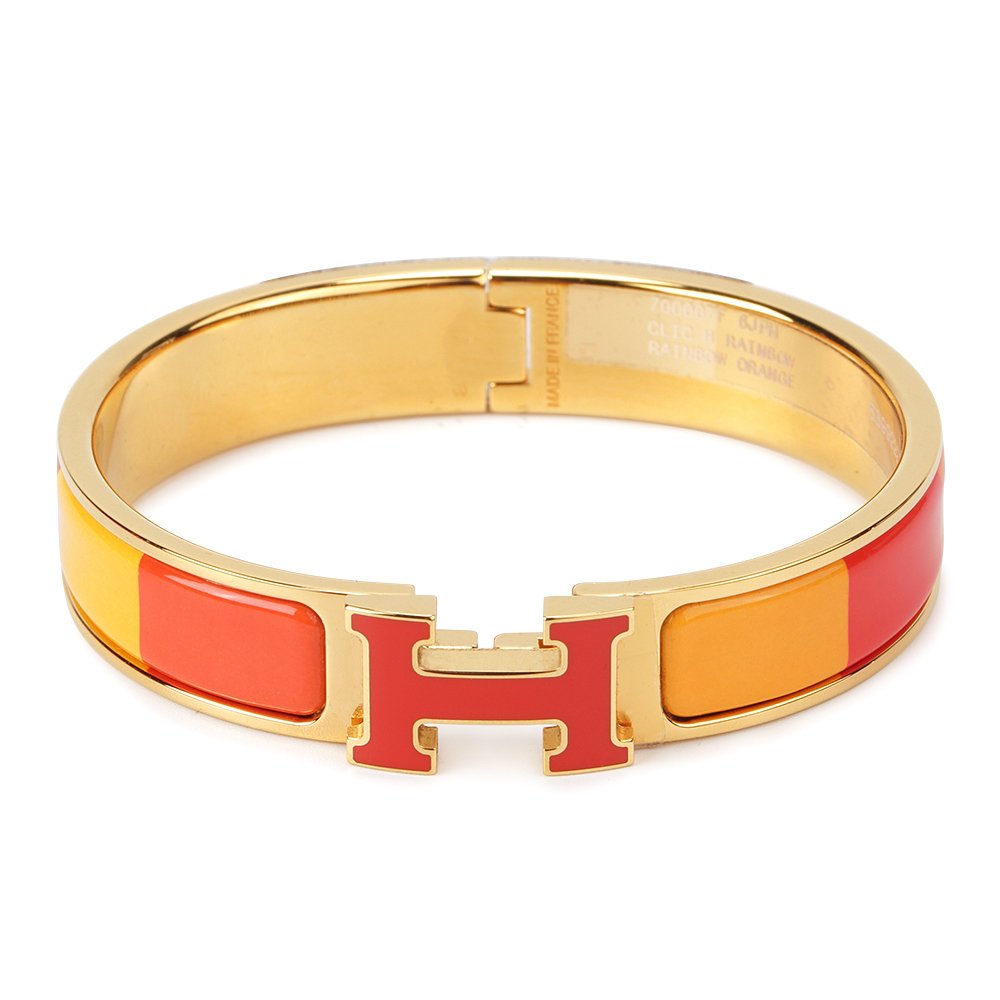 [⭐Spark]H BRACELET ORANGE RAINBOW CERAMIC