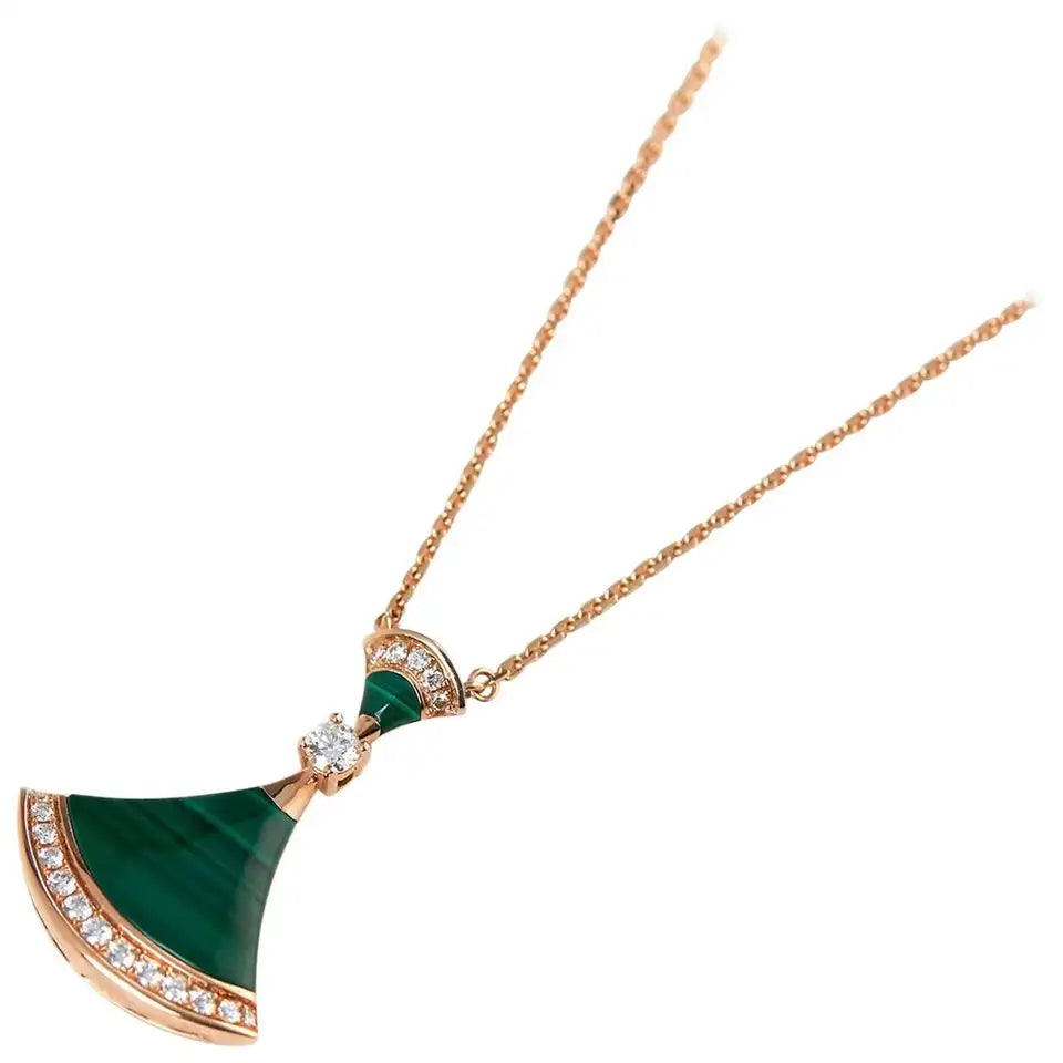 [⭐Spark]DREAM NECKLACE MALACHITE DIAMOND
