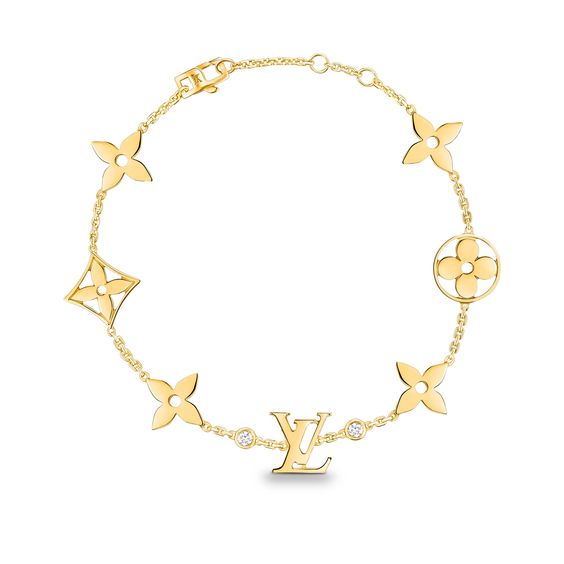 [⭐Spark]STAR AND SUN 7 MOTIFS GOLD BRACELET