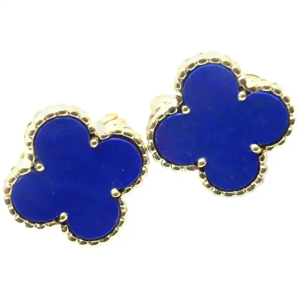 [⭐Spark]CLOVER MINI 9.5MM TURQUOISE EARRINGS