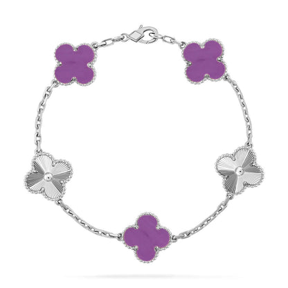 [⭐Spark] CLOVER 5 MOTIF VIOLET BRACELET COLLECTION