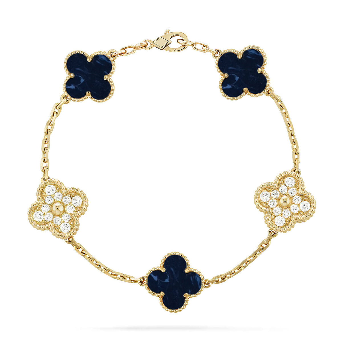 [⭐Spark]CLOVER 5 MOTIF PIETERSITE BRACELET COLLECTION