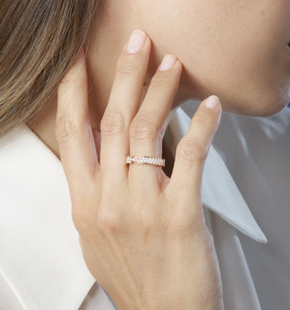 [⭐Spark]ALLIANCE LIENS VIDENCE PAVED DIAMOND 4MM RING