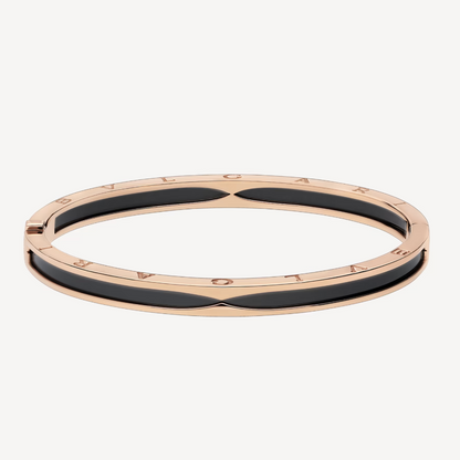 [⭐Spark]ZERO 1 PINK GOLD WITH BLACK CERAMIC BRACELET