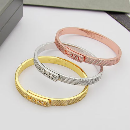 [⭐Spark]Move Noa Full Pavé Diamond Bangle Bracelet