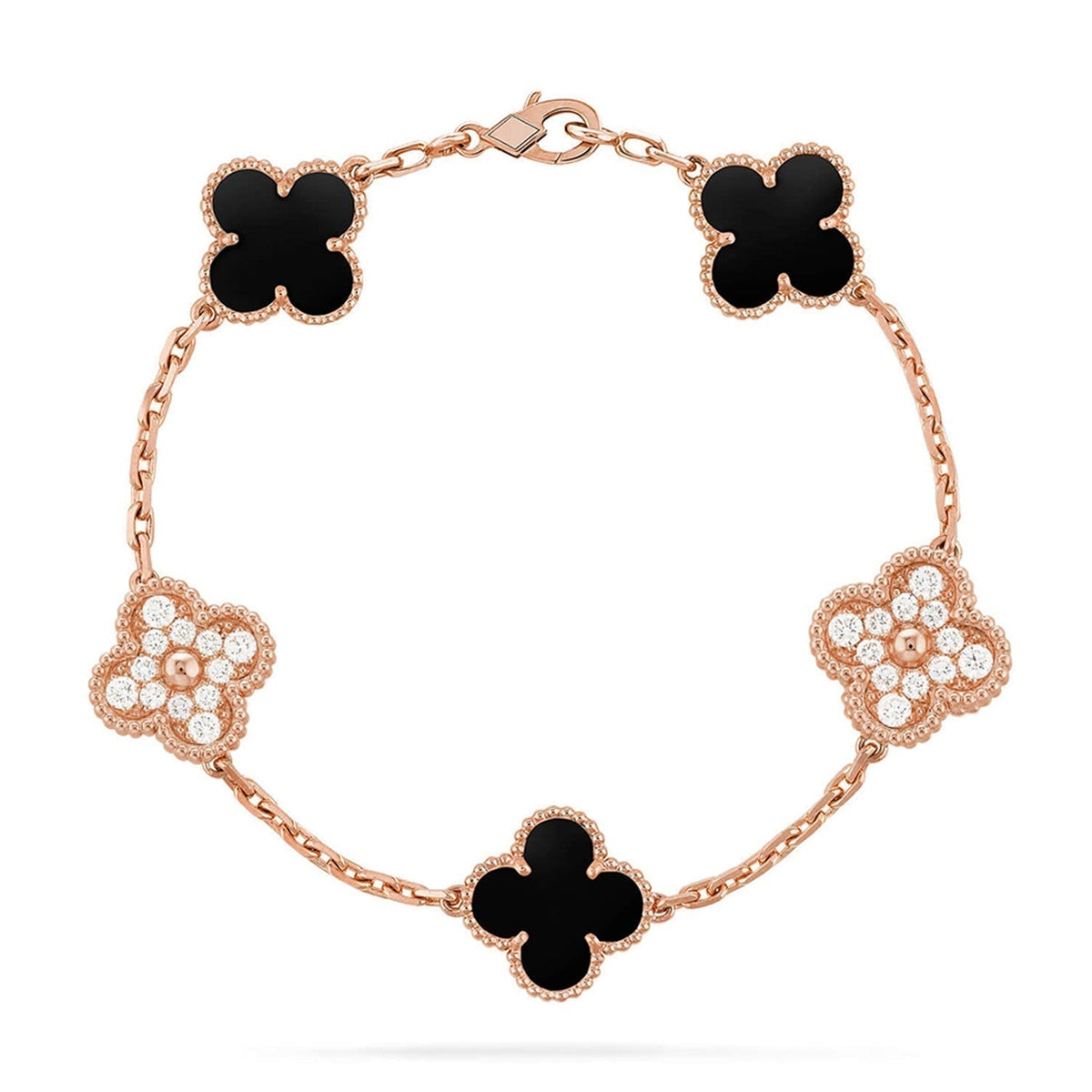 [⭐Spark] CLOVER 5 MOTIF ONYXS BRACELET COLLECTION