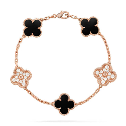 [⭐Spark] CLOVER 5 MOTIF ONYXS BRACELET COLLECTION