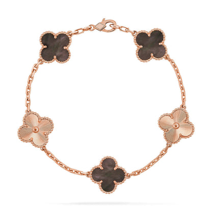 [⭐Spark] CLOVER 5 MOTIF GRAY MOP BRACELET COLLECTION