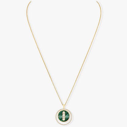 [⭐Spark]Demo MOVE 3 DIAMOND MALACHITE GOLD DIAMOND NECKLACE