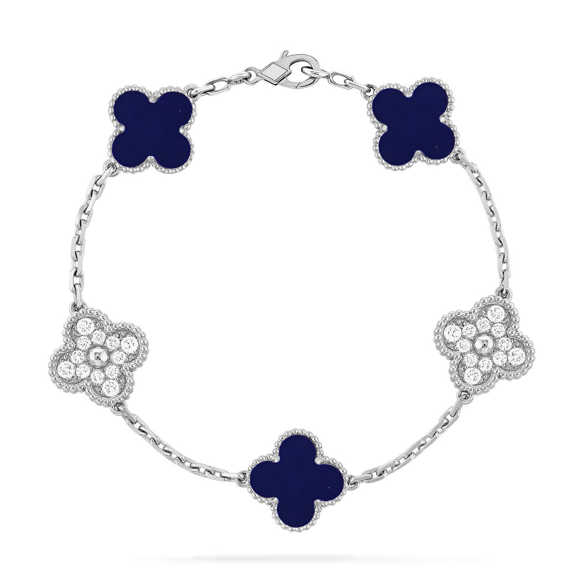 [⭐Spark]CLOVER 5 MOTIF LAPIS LAZULI BRACELET COLLECTION