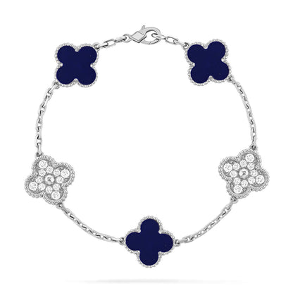 [⭐Spark]CLOVER 5 MOTIF LAPIS LAZULI BRACELET COLLECTION
