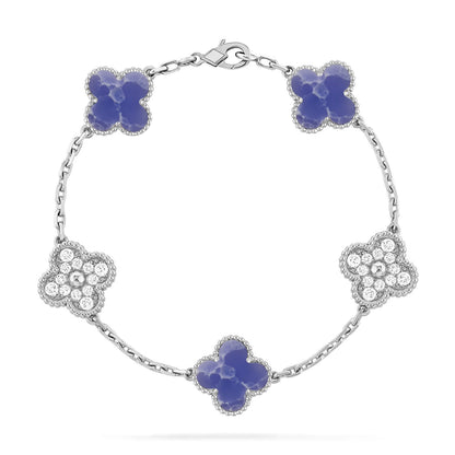 [⭐Spark]CLOVER 5 MOTIF BLUE VEINS BRACELET COLLECTION