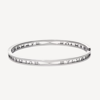 [⭐Spark]ZERO 1 SPIRAL LOGO SILVER BRACELET