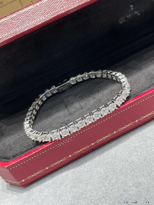 [⭐Spark jewelrys]TENNIS BRACELET WITH FULL DIAMOND SETTING