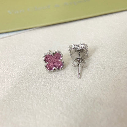 [⭐Spark]2026 NEW MINI CLOVER 1 MOTIF  BUBBLE PINK ENAMEL