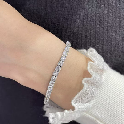 [⭐Spark jewelrys]TENNIS BRACELET WITH FULL DIAMOND SETTING