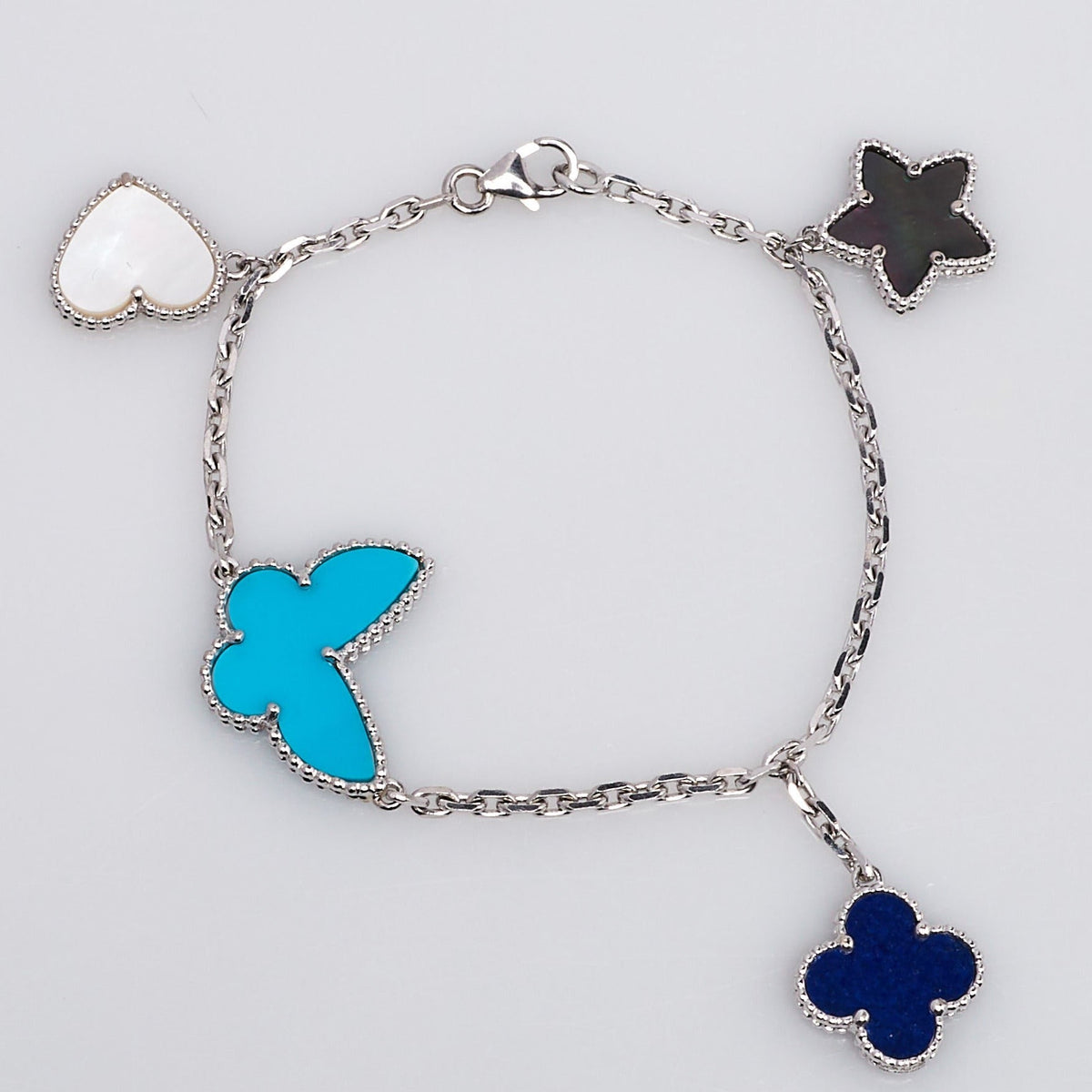 [⭐Spark]LUCKY SPRING SILVER BRACELET 4 MOTIF