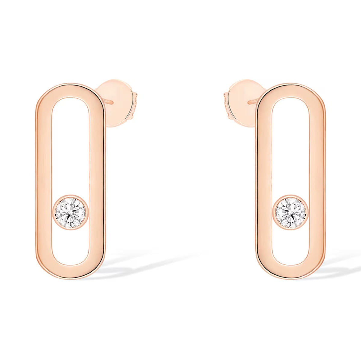[⭐Spark]MOVE UNO SMALL 1 DIAMOND EARRINGS