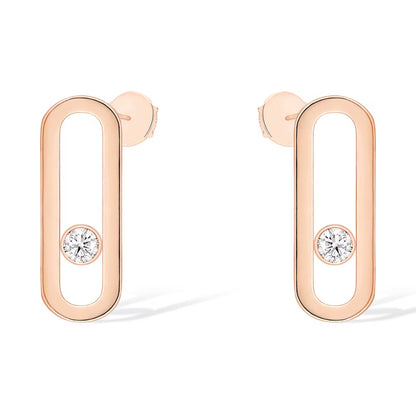 [⭐Spark]MOVE UNO SMALL 1 DIAMOND EARRINGS