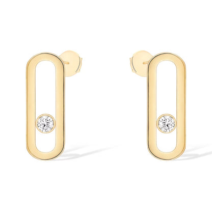 [⭐Spark]MOVE UNO SMALL 1 DIAMOND EARRINGS