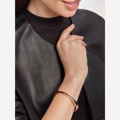 [⭐Spark]ZERO 1 PINK GOLD WITH BLACK CERAMIC BRACELET