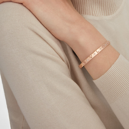 [⭐Spark]ZERO 1 PINK GOLD 12 DIAMONDS BRACELET