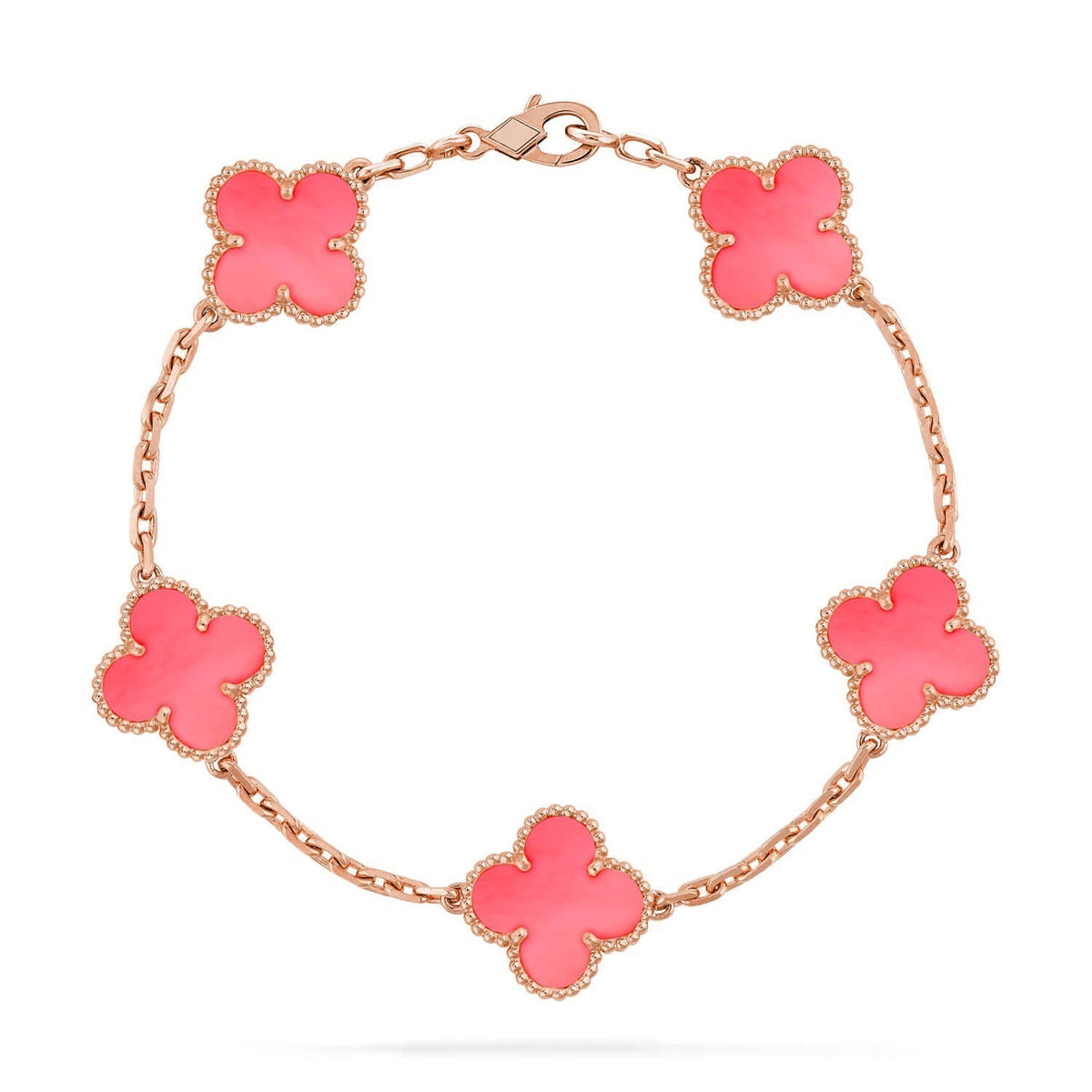 [⭐Spark] CLOVER 5 MOTIFS  PINK MOP BRACELET COLLECTION