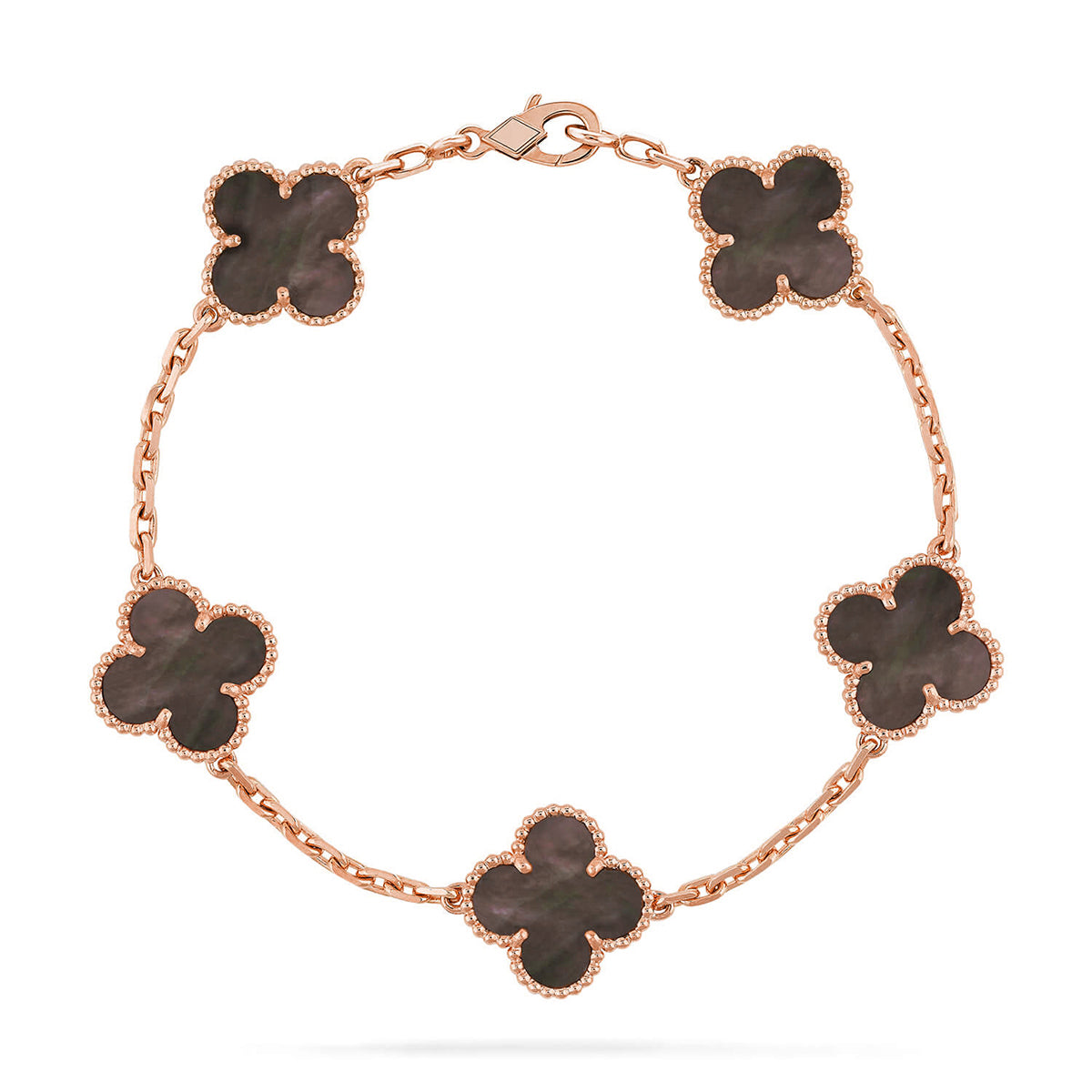 [⭐Spark] CLOVER 5 MOTIF GRAY MOP BRACELET COLLECTION