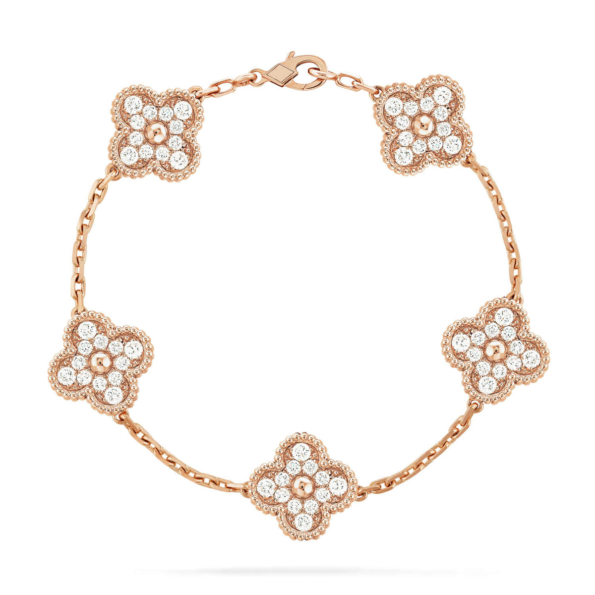 [⭐Spark] CLOVER 5 MOTIF FULL DIAMOND BRACELET COLLECTION