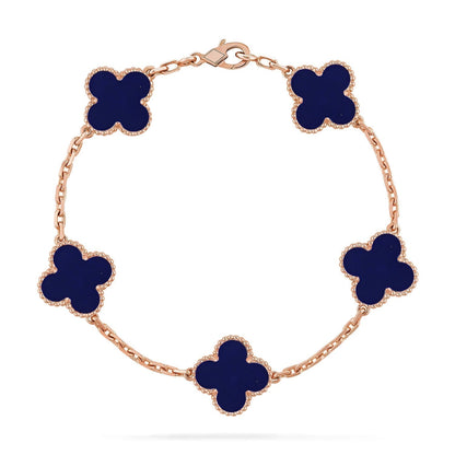 [⭐Spark]CLOVER 5 MOTIF LAPIS LAZULI BRACELET COLLECTION