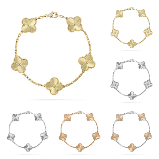 [⭐Spark] CLOVER 5 MOTIF LASER BRACELET COLLECTION